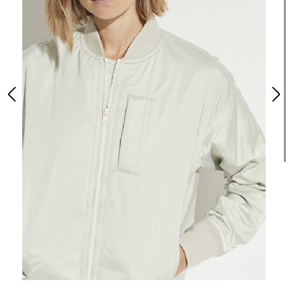 Vince Rib Trim Bomber Jacket